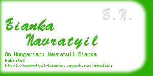 bianka navratyil business card